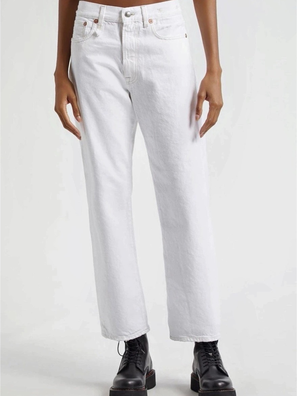 R13 Boyfriend Jeans - Aerin White